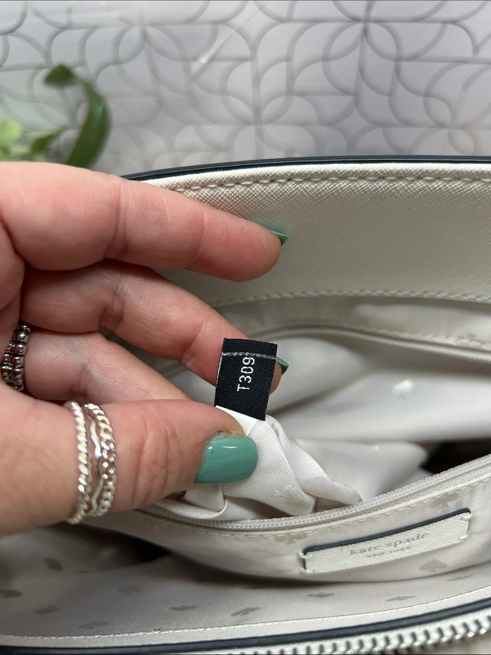 Kate Spade purple  color block tote bag